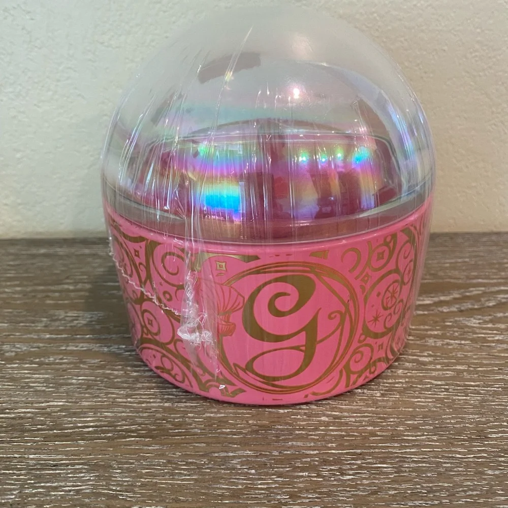 Target Bullseye Playground “Wicked” Pink & Gold Glinda Glass Container